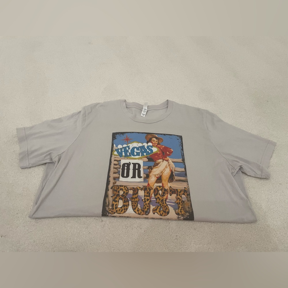Light Grey Oversized Graphic Tee
